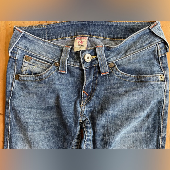 True Religion Womens Medium Wash Flare Jeans "RN112790" "CA30427" Size 27 - Picture 5 of 11